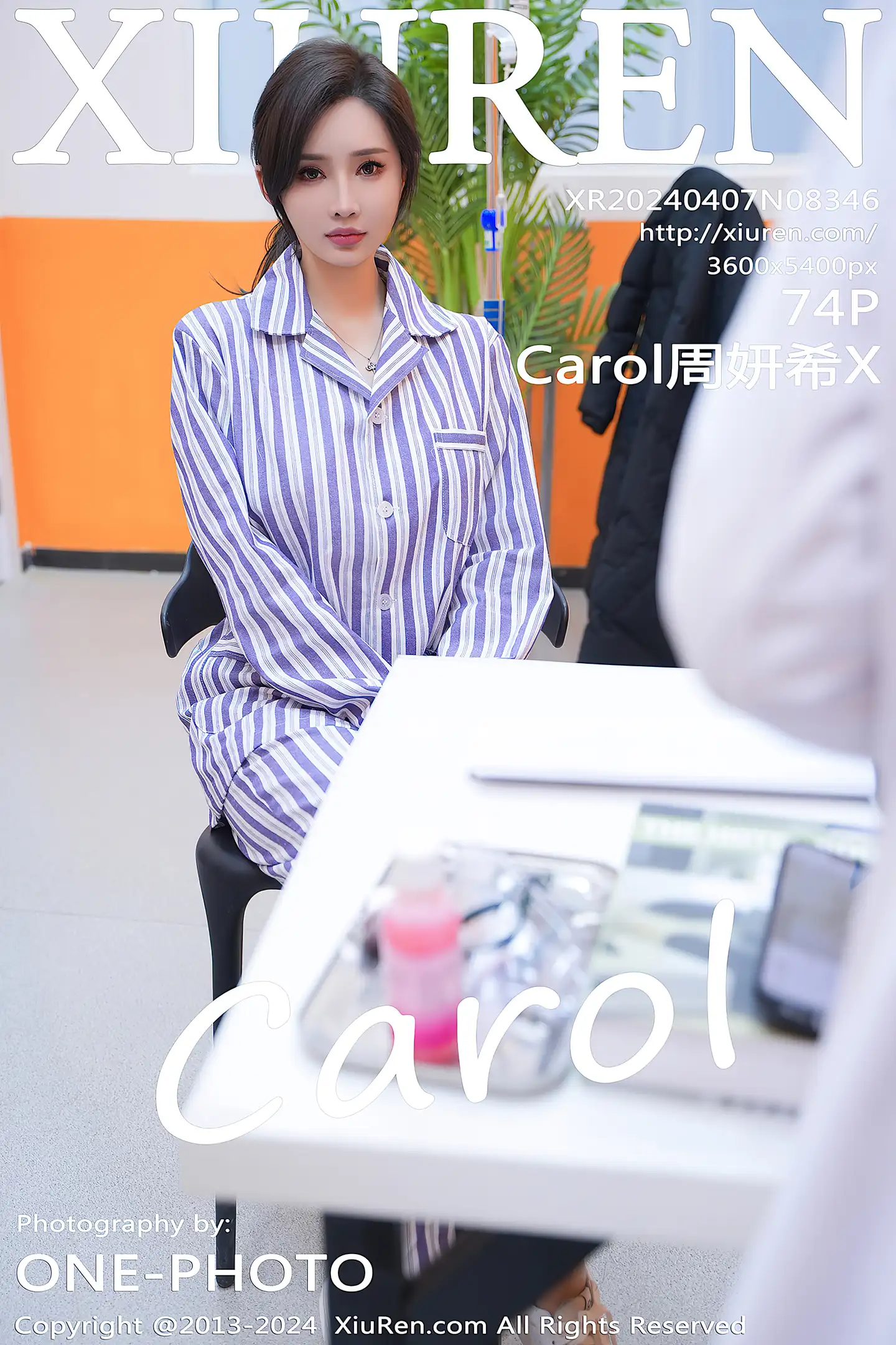 [XiuRen秀人网]No.8346_女神Carol周妍希X角色扮演患者服配开档肉丝秀丰满身材诱惑写真72P-秀人网 - XiuRen.Space